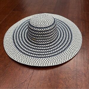 Calvin Klein Stylish Blue and White Women's Sun Hat, Adjustable Size
